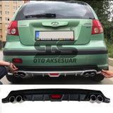 Hyundai Getz Difüzör Arka Tampon Eki 4 Egzoz Çıkışlı Siyah