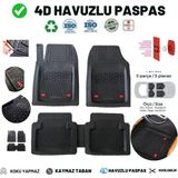 Hyundai Getz Hb 2006 Uyumlu 4 cm Derin Havuzlu 5 Parça Set 3D Paspas Takımı Siyah