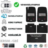 Hyundai Getz Hb 2009 Uyumlu Havuzlu Universal Yeni Nesil Plus Paspas Siyah - Gri