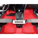 Hyundai Getz Kırmızı Renk 8d Diamond Premium Kaymaz Deri Oto Paspas