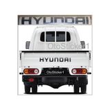Hyundai H100 İçin Özel Yeni Uyumlu Aksesuar Kamyonet Minibüs Arka Bagaj Kapak Özel Yeni Sticker