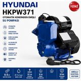 Hyundai HKPW371 0.5 Hp Otomatik Kendinden Emişli Su Pompası Bahçe Su Motoru Yüksek Basma
