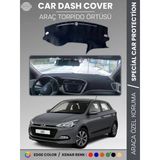 Hyundai İ20 (2008-2014) Torpido Örtüsü Göğüs Koruma Araca Özel Uv Koruma Kaymaz