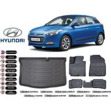 Hyundai I20 2019 Model Bagaj Havuzu Araca Özel Siyah Extra Havuzlu Paspas Takımı