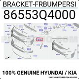 Hyundai İ20 2020-2025 Ön Tampon Bağlantı Braketi Sağ Çamurluga Takılan) (Oem No (86552Q0000))