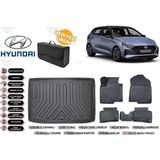 Hyundai I20 2020 Model Elite Plus Alt Bagaj Havuzu+4d Araca Özel Havuzlu Paspas Takımıı Rice - Siyah