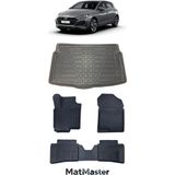Hyundai I20 2021 Model 5d Premium Ekstra Havuzlu Paspas ve Bagaj Havuzu Set - Siyah