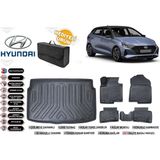 Hyundai I20 2021 Model Bagaj Havuzu+4d Araca Özel Havuzlu Paspas Takımıı Rice - Siyah