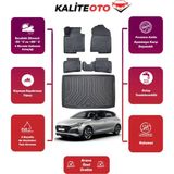 Hyundai I20 2023 Model Elite Plus Alt Bagaj Havuzu+4d Araca Özel Havuzlu Paspas Takımıı Prs - Siyah