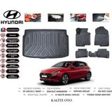 Hyundai I20 2024 Model 3D Bagaj Havuzu+4d Havuzlu Paspas Seti - Siyah