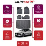 Hyundai I20 2025 Model Elite Plus Alt Bagaj Havuzu+4d Araca Özel Havuzlu Paspas Takımıı Prqx - Siyah