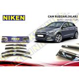 Hyundai I20 Cam Rüzgarlığı 4Lü Kromlu 2015-2016-2017-2018