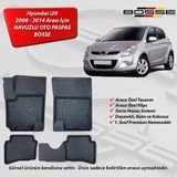 Hyundai i20 Paspas Araca Özel 2008 - 2014 BOSSE 3D Havuzlu Oto Paspas - Siyah