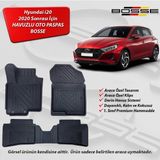 Hyundai i20 Paspas Araca Özel 2020 Ve Sonrası BOSSE 3D Havuzlu Oto Paspas - Siyah