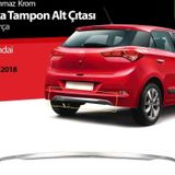 Hyundai İ20 Uyumlu Krom Arka Tampon Alt Çıtası 1 Parça. 2014-2018