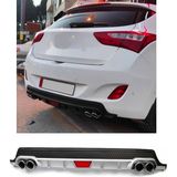 Hyundai I30 Uyumlu Body Kit Difüzör 4 Çıkış Yuvarlak Gri Model 1