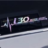 Hyundai I30 Yan Cam Sticker Oto Kapı 20 Cm x 7 Cm