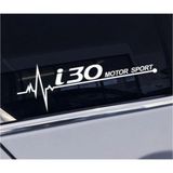 Hyundai I30 Yan Cam Sticker Oto Kapı Çıkartma 20 x 7 cm