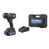 Hyundai Iw20x-700Ft Akülü Darbeli Somun Sıkma 20V 700Nm Kömürsüz Motor Çift Akülü Şarjlı Set