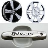 Hyundai İX-35 Kapı Kolu Jant Sticker Yapıştırma 8 Adet