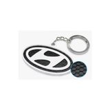 Hyundai Logo Anahtarlık Metal Krom – Petek Desenli Premium Oto Anahtarlığı