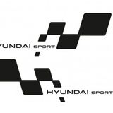 Hyundai Sport Yan Kapı için Çamurluk Sticker 2 Adet Sağ Sol