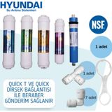 Hyundai Su Arıtma Filtre Seti 5'li Takım ve Bağlantı Parçaları - Nsf Onaylı - İçme Suyu