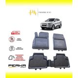 Hyundai Tucson 2 2009-2015 Uyarlanabilir Universal Havuzlu Paspas - Siyah