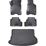 Hyundai Tucson 2004-2009 3D Havuzlu Paspas + Hyundai Tucson 2004-2009 3D Bagaj Havuzu - Siyah