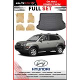Hyundai Tucson 2008 Model 4d Bagaj ve Pro Serisi Havuzlu Bej Paspas Takımı - Siyah