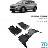 Hyundai Tucson 2014-2020 7D Havuzlu Paspas - Siyah