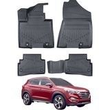 Hyundai Tucson 2014-2020 Uyumlu Araca Özel Lüx 3D Paspas - Siyah