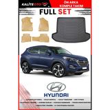 Hyundai Tucson 2015-2020 4d Bagaj ve Pro Serisi Havuzlu Bej Paspas Takımı - Siyah
