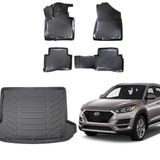 Hyundai Tucson 2015-2020 Rizline 3D Havuzlu Paspas Ve Bagaj Havuzu Set Siyah