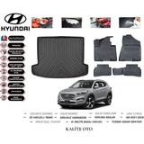 Hyundai Tucson 2016 Model 3D Bagaj Havuzu+4d Havuzlu Paspas Seti - Siyah