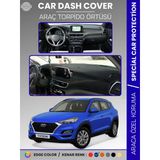 Hyundai Tucson (2018-2021) Torpido Örtüsü Ön Göğüs Koruma Torpido Koruma Tam Uyum Çatlamayı Önler