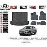 Hyundai Tucson 2019 Model 3D Bagaj Havuzu+4.5d Havuzlu Paspas Seti - Siyah