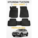 Hyundai Tucson 2021+ Hybrid Araca Özel 3D Havuzlu Paspas | Dayanıklı, Kolay Temizlik - Siyah