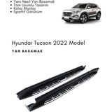 Hyundai Tucson 2022 Yan Basamak - Araca Özel - 01 - Siyah - Gri