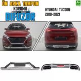 Hyundai Tucson Ön Ve Arka Tampon Koruma Difüzör Seti 2019-2021 A+ Kalite