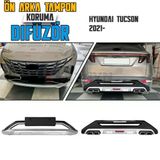 Hyundai Tucson Ön Ve Arka Tampon Koruma Difüzör Seti 2021 Üzeri A+ Kalite