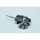 Hyundai Uyumlu Logolu Anahtarlık Metal 3D Krom Araba Anahtarlığı
