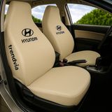 Hyundai Uyumlu Penye Kumaş Oto Koltuk Kılıfı Takımı Bej Siyah | Ön ve Arka Koltuk Kılıfı