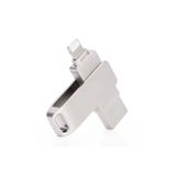HZL 64GB iPhone Uyumlu USB Flash Bellek OTG Destekli Lightning ve USB Girişli Taşınabilir Hafıza