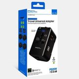 Hzl ACL Evrensel Seyahat Adaptörü 2 Type-C 1 USB Çıkışlı 40000 mAh Kapasiteli Dönüştürücü - Siyah