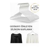 HZL HOME 1 Adet Silikon Kaplama Metal Elbise-Kıyafet Askısı Kaydırmaz Askı