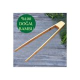 HZL HOME %100 Doğal Bambu Cımbız Maşa (30 cm)
