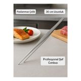 HZL HOME Paslanmaz Çelik Profesyonel Şef Cımbızı-30 cm Cımbız Maşa