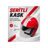 HZN MOTOR Kırmızı Yarım Kask Motosiklet Kaskı Scooter Motor Bisiklet Kaskı Açık Model