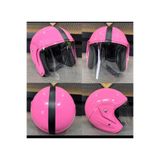 HZN MOTOR Yarım Model Pembe Kask - Açık Kask Pembe L BEden KAFA ÖLÇÜMÜ 59/60 cm